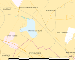 Map commune FR insee code 95210